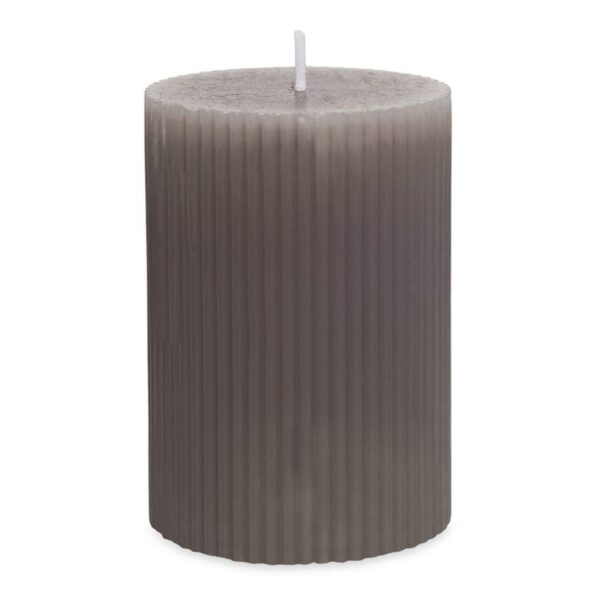 Buy Basic Velvet Rose Candle, Grey - 7x10 cm