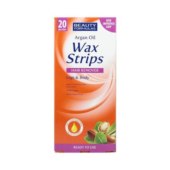 Buy Beauty Formulas Argan Oil Leg & Body Wax Strips 20'S