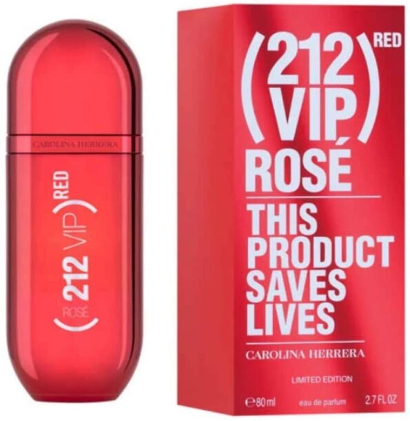 Buy Carolina Herrera 212 VIP Rose RED For Her 80ml Eau De Parfum