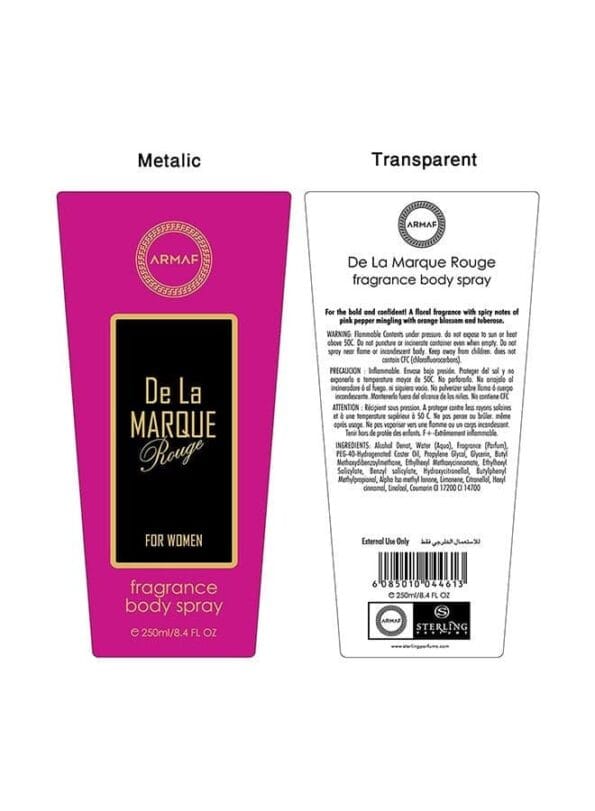 De La Marque Rouge Body Mist 250ml Buy in UG - Image 2