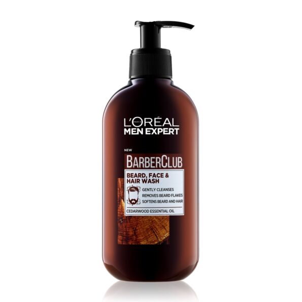 Buy L'Oreal Paris Men Expert Barber Club 3-In-1 Beard Hair & Face Wash 200ml