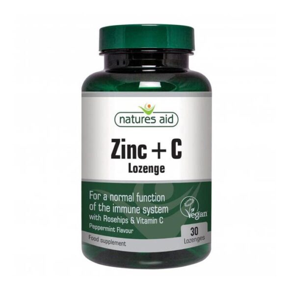 Buy Natures Aid Zinc + Vitamin C Lozenges 30's
