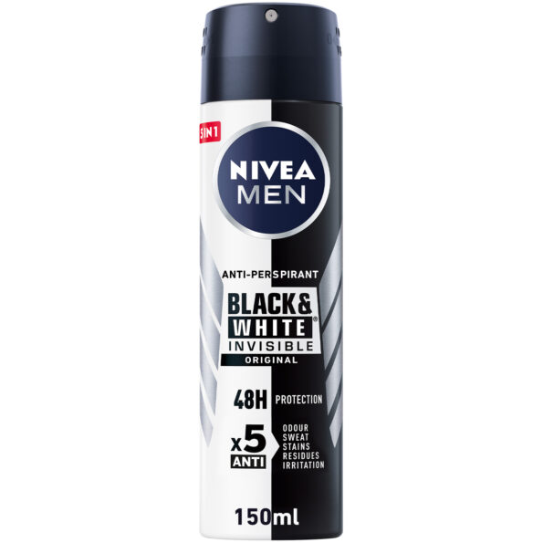 Buy Nivea Men Deodorant Black & White Original Spray 150ml