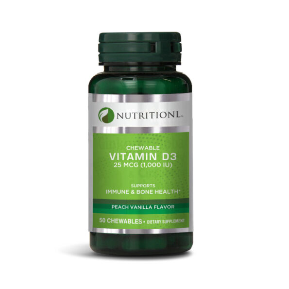 Buy Nutritionl Chewable Vitamin D3 50 Chews