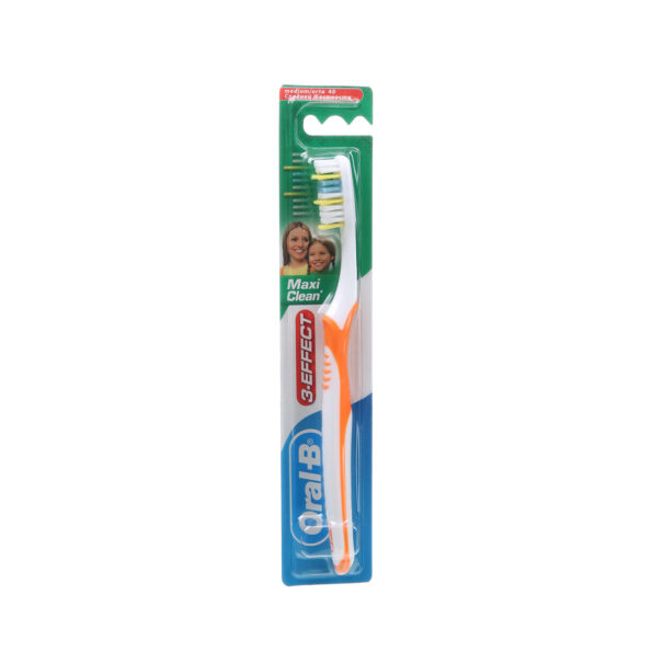 Buy Oral B Three-Effect Maxi Clean Toothbrush - 40M, Assorted Color