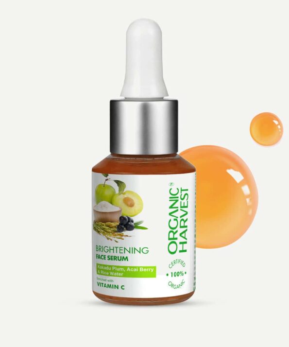 Buy Organic Harvest - Brightening Face Serum with Kakadu Plum, Acai Berry, & Rice Water