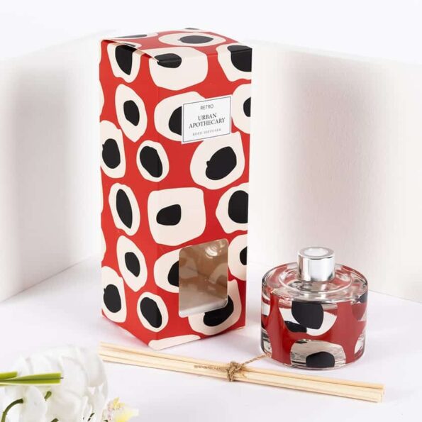 Buy Retro Urban Apothecary Reed Diffuser, Red - 200ml
