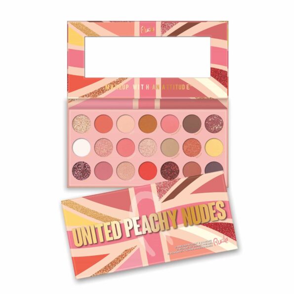 Buy Rude Rude United Peachy Nudes Pressed Pigment & Shadows Palette - 21 shades