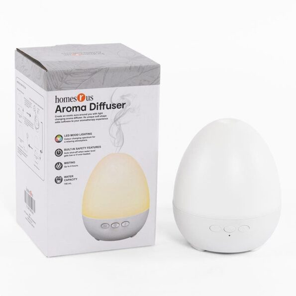 Buy Ruth Aroma Diffuser, White - 11x13 cm, 150 ml