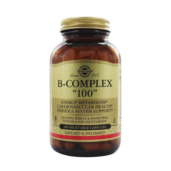 Buy Solgar B Complex 100 Vegetable capsules 100's