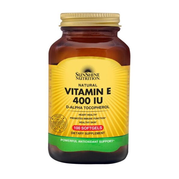 Buy Sunshine Nutrition Natural Vitamin E 400 iu 100 Softgels