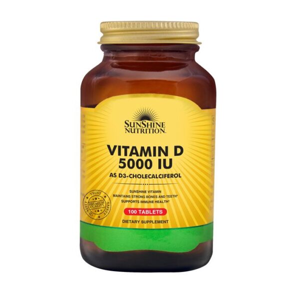 Buy Sunshine Nutrition Vitamin D 5000iu 100 Tablets