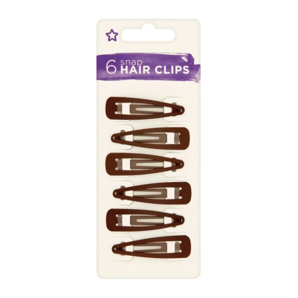 Buy Superdrug Snap Hair Clips 6pcs