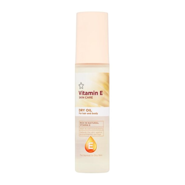 Buy Superdrug Vitamin E Dry Moisturising Hair & Body Oil 75ml