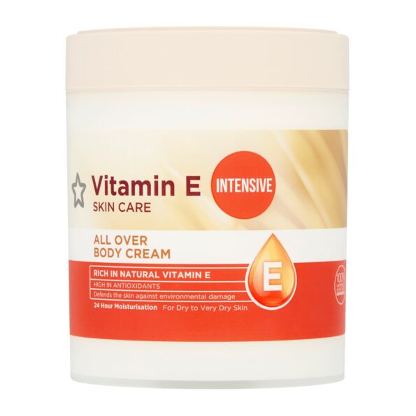 Buy Superdrug Vitamin E Intensive Body Cream Moisturiser 475ml