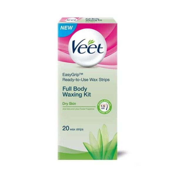 Buy Veet Hair Remover Cold Wax Strips Dry Skin 20's