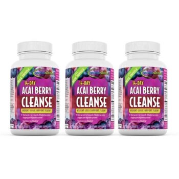 14-Day Acai Berry Cleanse Tablets 56 ct, Pack of 3