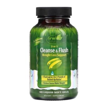 2In1 Cleanse & Flush Weight Loss Support 60 Liquid SoftGels
