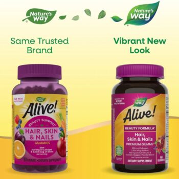 Alive Hair Skin And Nails 60 Gummies