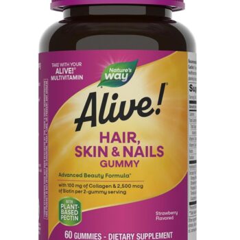 Alive Strawberry Flavored Dietary Supplement - 60 Capsule