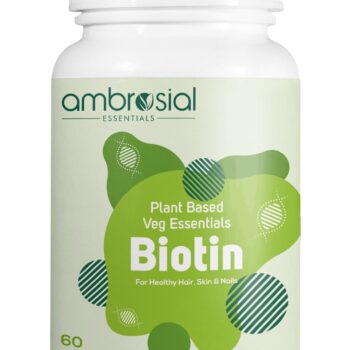 Ambrosial Biotin Hair Growth Supplement | Sesbania Agati Plant Based Biotin Supplements| High Strength 2500mcg Biotin Tablets | Hair Skin & Nails...