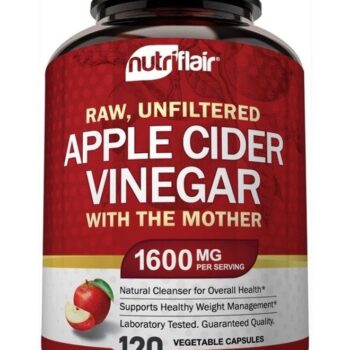 Apple Cider Vinegar Capsules with The Mother - 120 Vegan ACV Pills - Best Supplement for Healthy Weight Loss, Diet, Keto, Digestion, Detox, Immune...