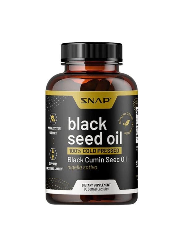 Black Seed Oil, 100% Cold Pressed Black Cumin seed oli, Nigella Sativa Immune System Support,Supports Joint Health,Nourishes Skin & Hair Dietary...