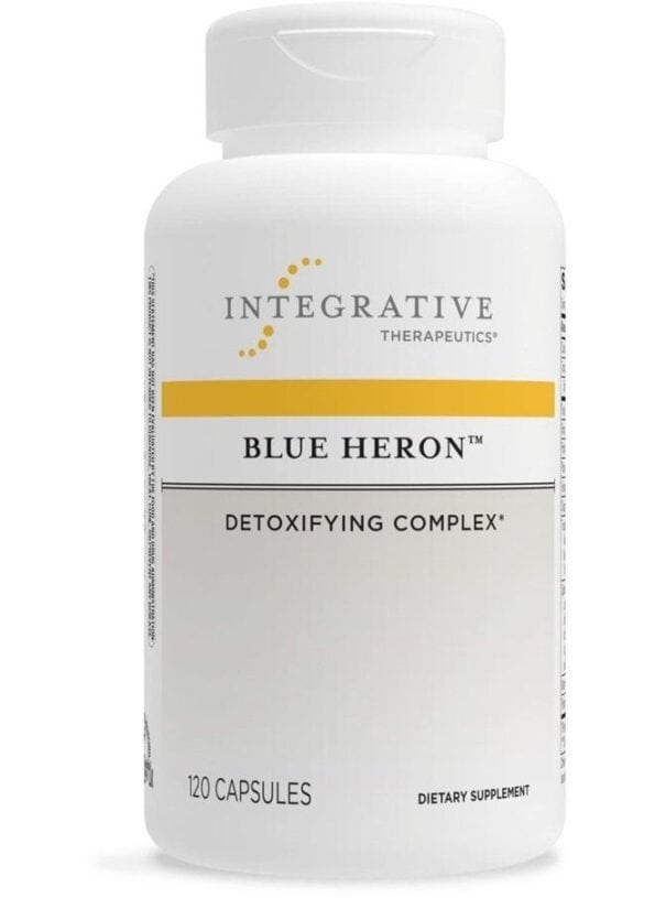 Blue Heron - Detox Complex with Dietary Fiber, Herbs and Probiotics - Supports Colon Function - Includes Fenugreek - Dairy Free - 120 Capsules