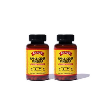Bragg Apple Cider Vinegar Capsules - Vitamin D3 & Zinc - 750Mg Of Acetic Acid - Immune & Weight Management Support - Non-Gmo, Vegan, Gluten Free,...