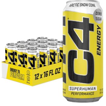 C4 Arctic Snow Cone Energy Drink 473ml Pack of 12
