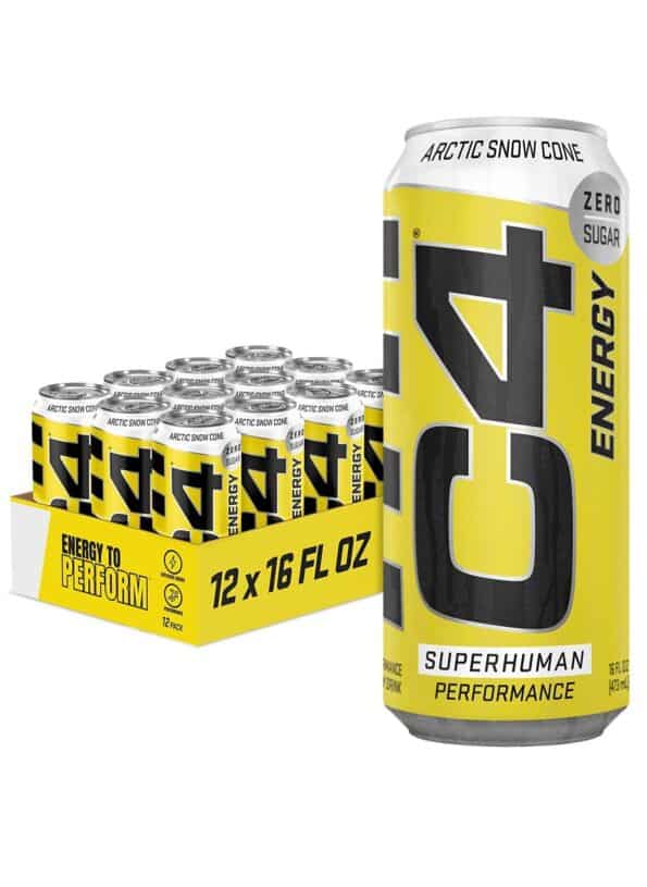C4 Arctic Snow Cone Energy Drink 473ml Pack of 12
