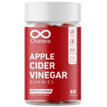 Charava Apple Cider Vinegar Gummies | 60 Gummies | 1000mg ACV | Support Digestion & Wellness | Tasty & Convenient