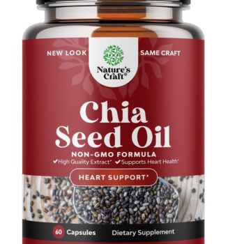 Chia Seed Oil Supplement for Weight Loss 60 Capsules