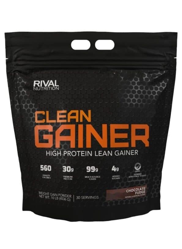 Clean Gainer - Chocolate Fudge 10 Pound - Delicious Lean Mass Gainer with Premium Dairy Proteins, Complex Carbohydrates, and Quality Lipids, No...