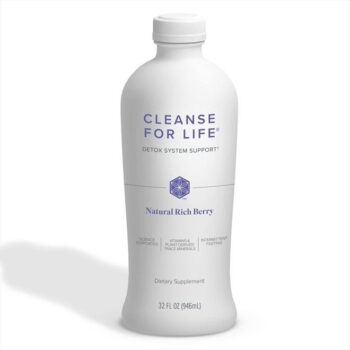 Cleanse for Life - Detox Cleanse Drink with Vitamin B12, Niacin and Vitamin B6 for Overall Wellness - 32-Ounce Bottle (Natural Rich Berry Flavor),...