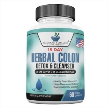 Colon Cleanse, Colon Detox, Colon Cleanse Pills, Colon Cleanser, Herbal Laxative, Detox Cleanser, Detox Supplements for Bloating, Constipation...
