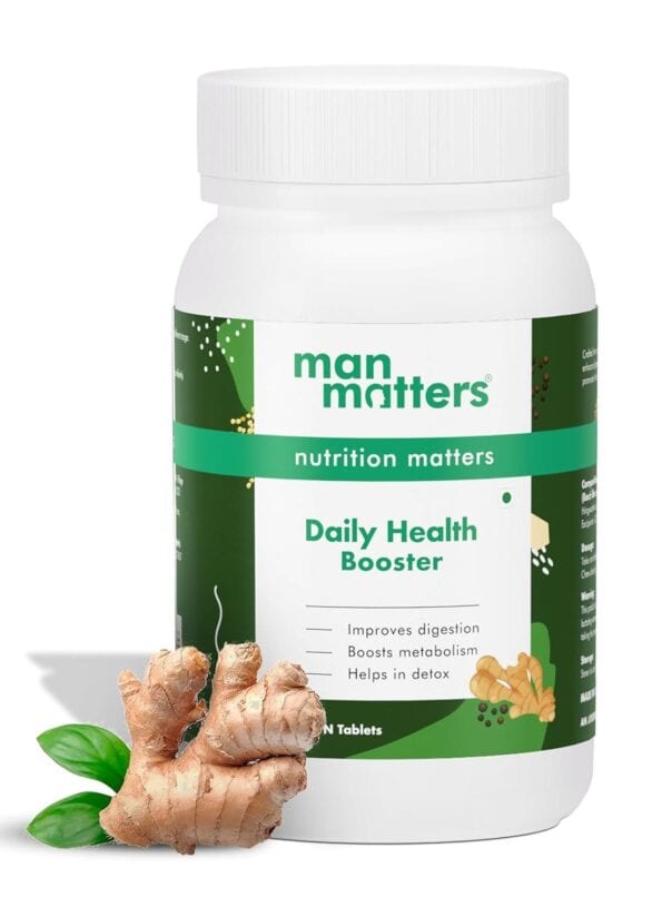 Daily Health Booster Tablets - Improves Digestion and Helps In Detox - Pack of 60