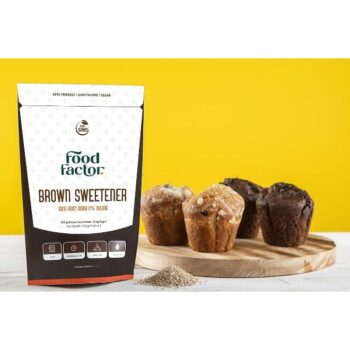 Food Factor Brown Sweetener | Made in Spain Sugar Cane Granulated Zero Sugar, Zero Calorie, Zero Carb, Zero Fat Suitable For Diabetic, Vegan, Keto...