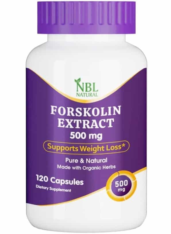 Forskolin Extract 500mg, Metabolism Booster, Cardiovascular, 120 Capsules