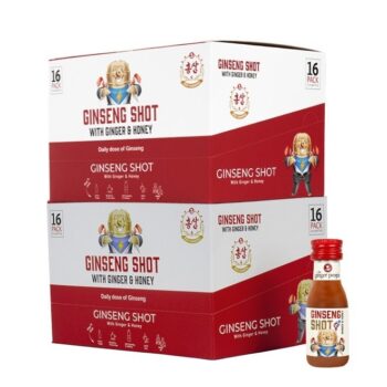 Ginseng Shot Korian Ginseng Beverage | Natural Ginseng With Ginger Honey Lemon Juice 30ml Pack of 32