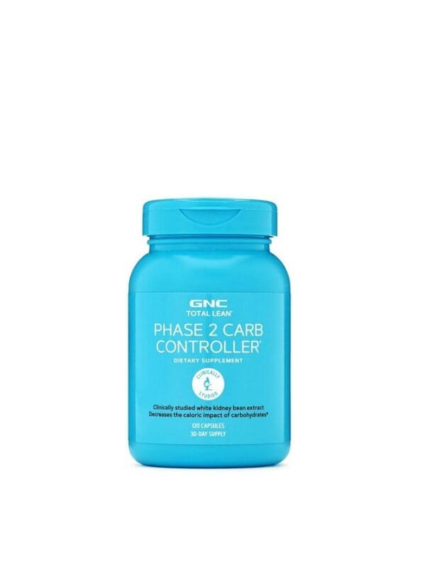 GNC Total Lean Phase 2 Carb Controller | Decreases Calorie Impact from Carbohydrates | 120 Capsules
