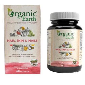 Hair, Skin And Nails with Organic Goji Berries & Pomegranate 60 Capsules