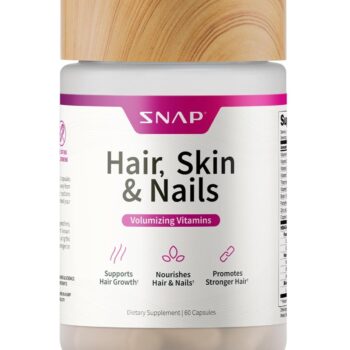 Hair, Skin & Nails Volumizing Vitamins Supports Hair Growth, and Nourishes Hair and Nails,Promotes Stronger Hair Dietary Supplement - 60 Capsules