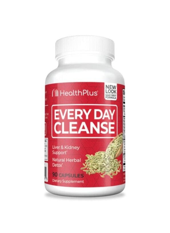 Health Plus Every Day Cleanse Health Supplement, 90 Capsules, 30 Servings