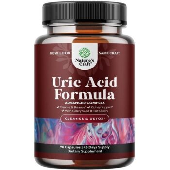 Herbal Uric Acid Cleanse and Detox - Essential Daily Kidney Cleanse and Uric Acid Support for Adults - Joint Support Supplement and Detox Cleanse...