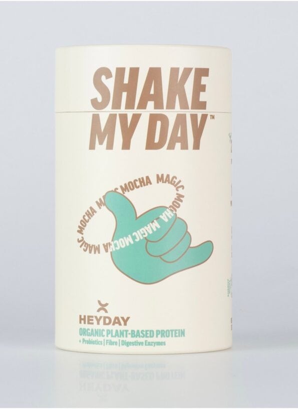 Heyday Natural Plant-Based Organic Protein Powder (800g) | Mocha Flavor | 100% Vegan | Probiotics & Nutrient-Rich Formula | Weight Gain,Muscle...
