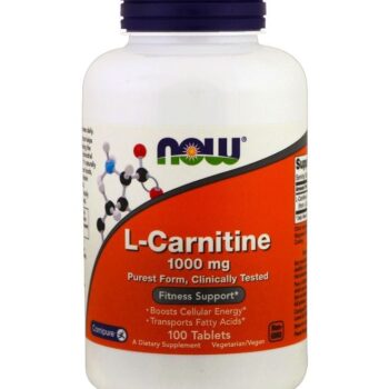 L-Carnitine Dietary Supplement 1000 Mg - 100 Tablets