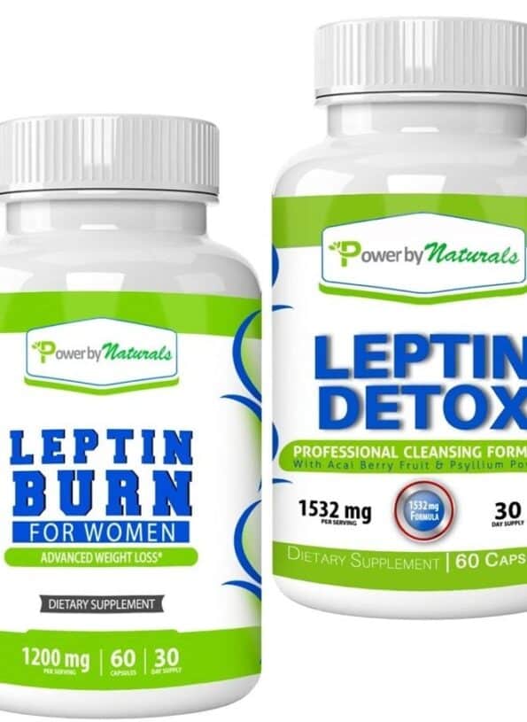 Leptin Detox & Leptin Burn Supplements | Natural Weight Loss, Appetite Suppressant, Metabolism Booster & Digestive Support | Thermogenic Fat Burner...