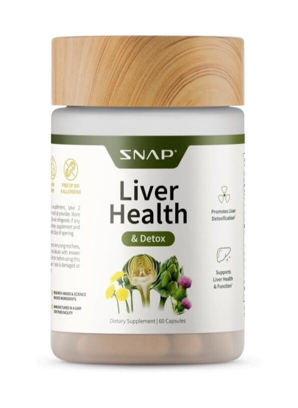 Liver Health And Detox Promotes Liver Detoxification and Support Liver Health and Function Dietary Supplement 60 Capsules