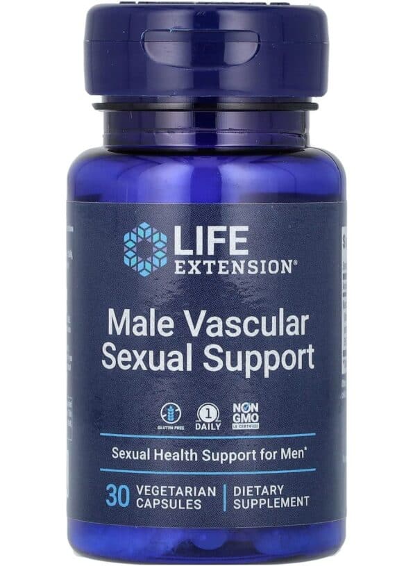 Male Vascular Sexual Support, 30 Vegetarian Capsules